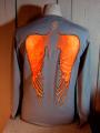 t-shirt homme, motif dos ailes